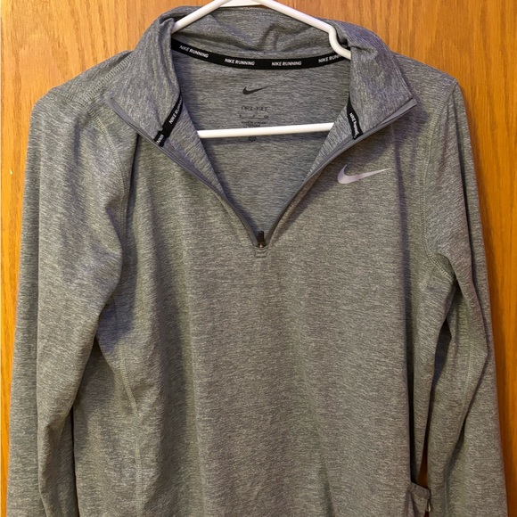 Nike Running Grey Half zip - Picture 1 of 2